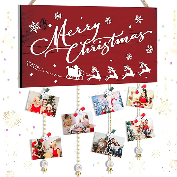 Christmas Card Holder Wall Hanging Picture Holders with 24 Amazon Christmas Card Holder