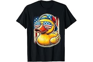 Gift Funny Casual Cool Vintage Duck Rubber T-Shirt