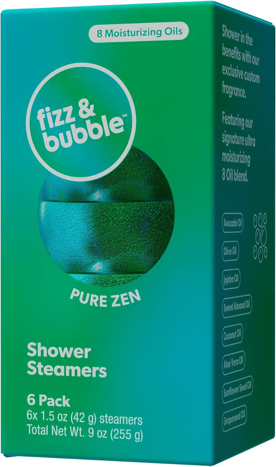 Fizz & Bubble Birthday Cake Shower Steamers 6 x 1.5 oz - 2 Pack