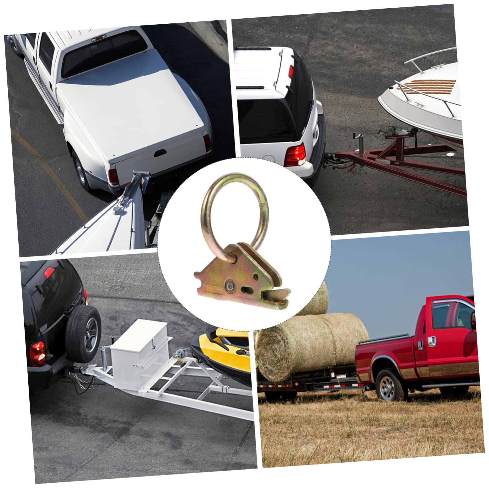 Accesorios Camion 10 Piezas de Anillos de Amarre de Acero para Remolques y Camiones, de Alta Resistencia, Fáciles de Usar Acabado de Trabajo Grueso