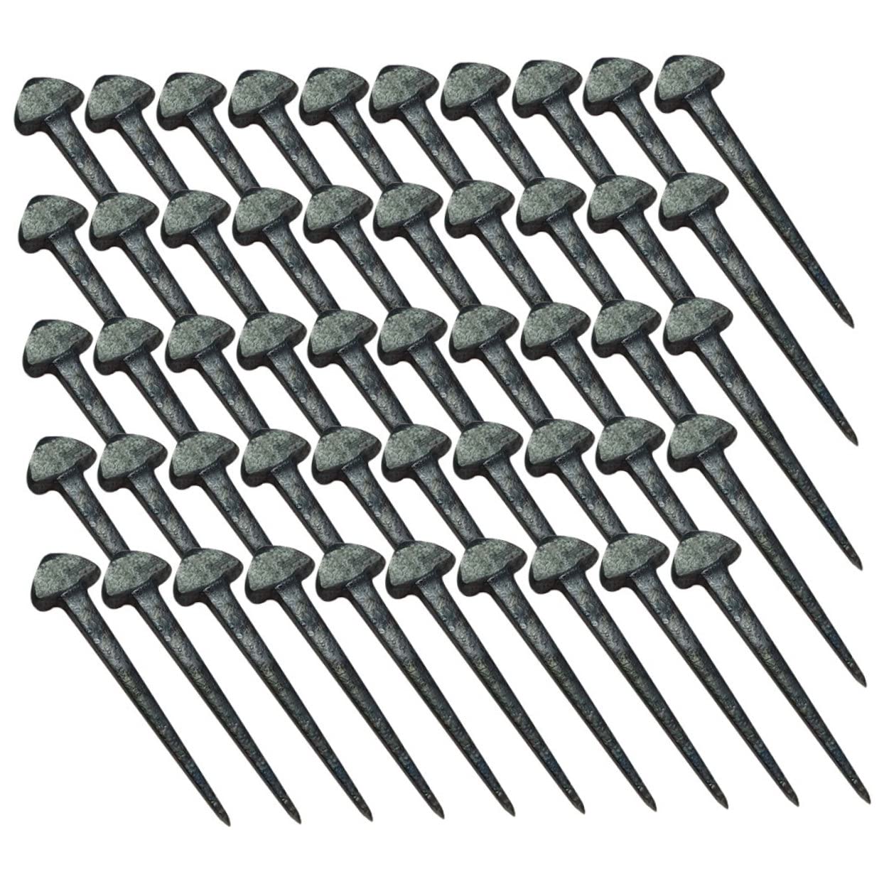 COLLBATH 50Pcs Horseshoe Nails for Professional Horse Equipment Durable Iron Hoof Nails for Equestrian Use High Reliability Horse Accessory for Tack and Care