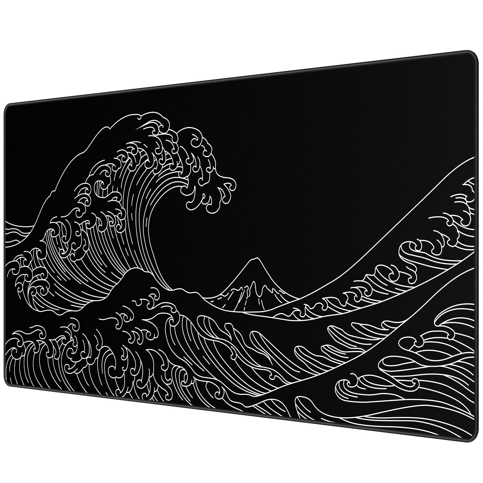 JIALONG Gaming Mouse Pad, Large Mousepad with Non-Slip Rubber Base, Smooth Cloth Surface Desk Keyboard Mat for Computer, PC, Laptop, Desktop 35.4 x