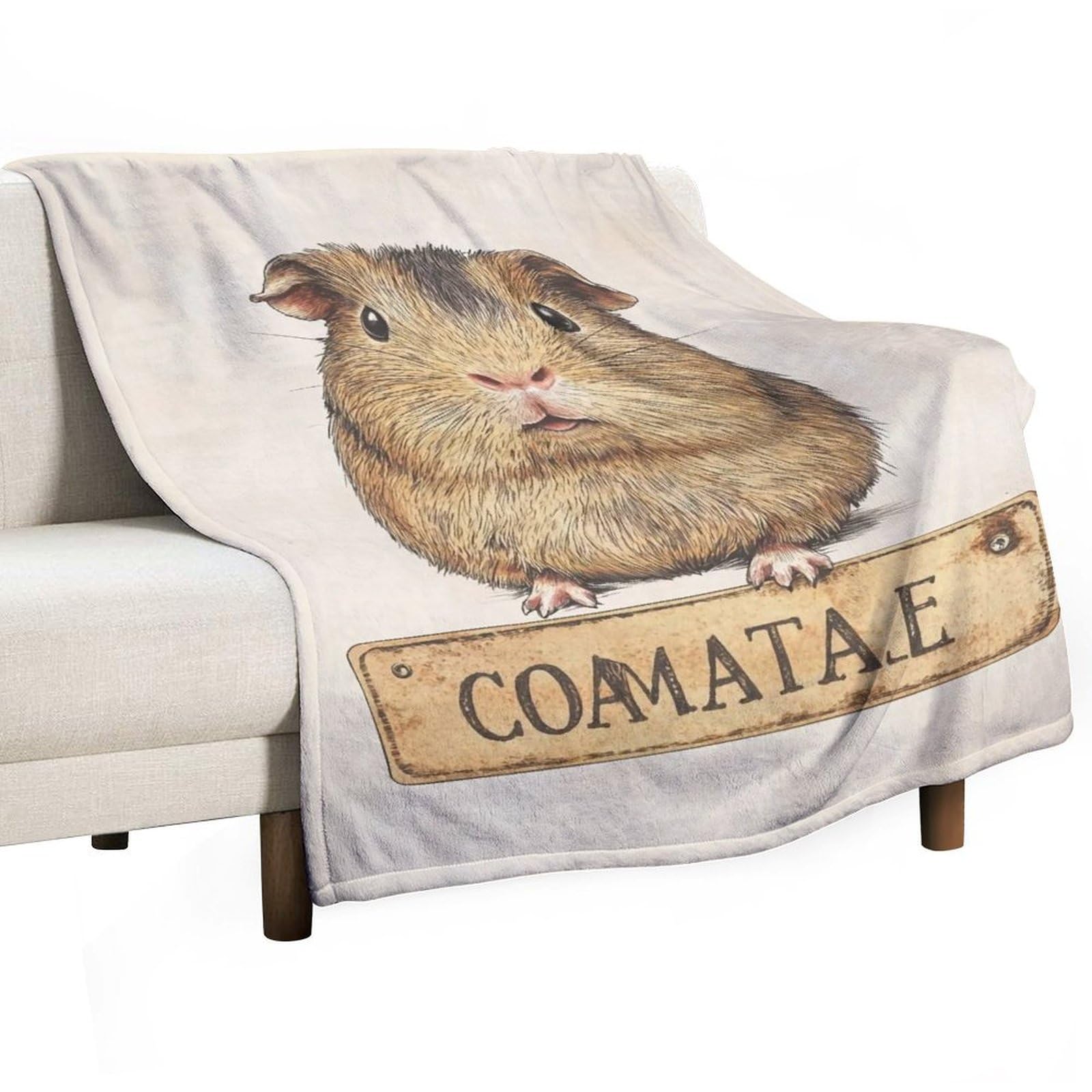 YHGSREUOH Fluffy Guard Cavy (3) Flannel Blankets Fleece Soft Throw Lightweight Plush Gifts for Couch, Bed, Cozy Sofa Plush, Chair, Lovers 138x175cm(55x70in)