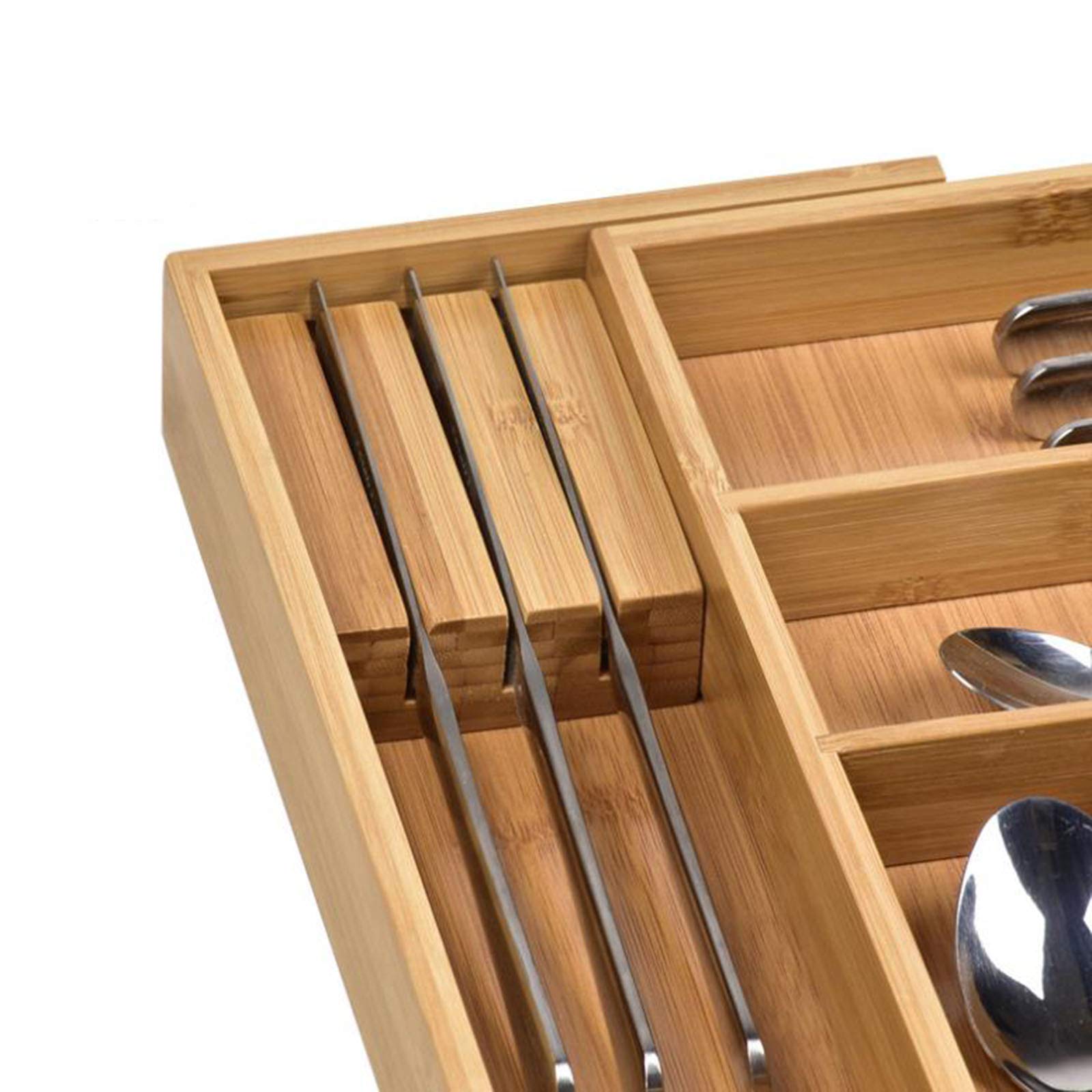 Generisch Dieser ausziehbare Schubladenorganizer mit 6-8 Fächern eignet Sich perfekt als Küchenorganizer und Besteckkasten für Zuhause und Büro.