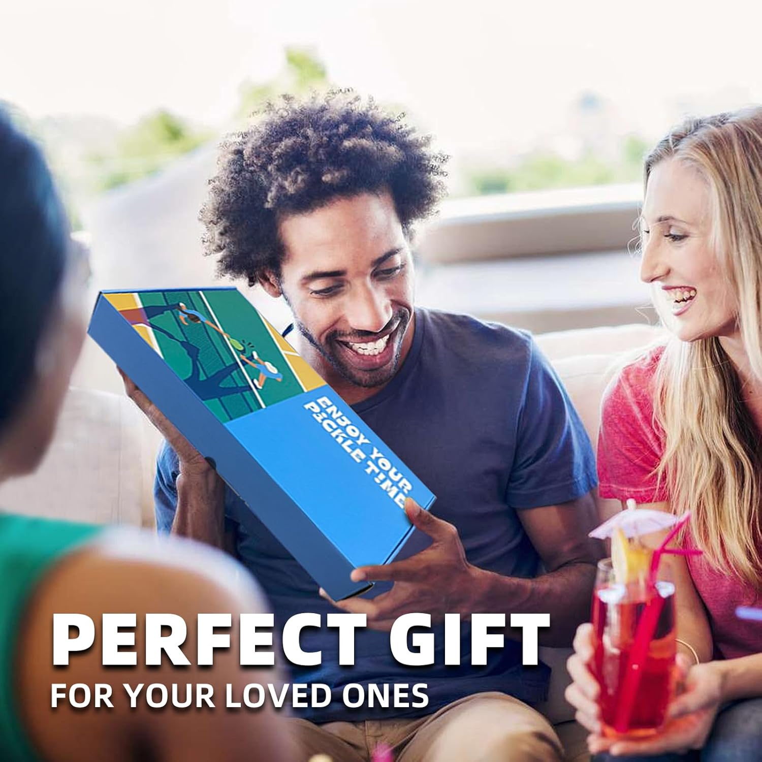 Xenia’s Gifts Raqueta de pickleball con agarre antideslizante de diseño