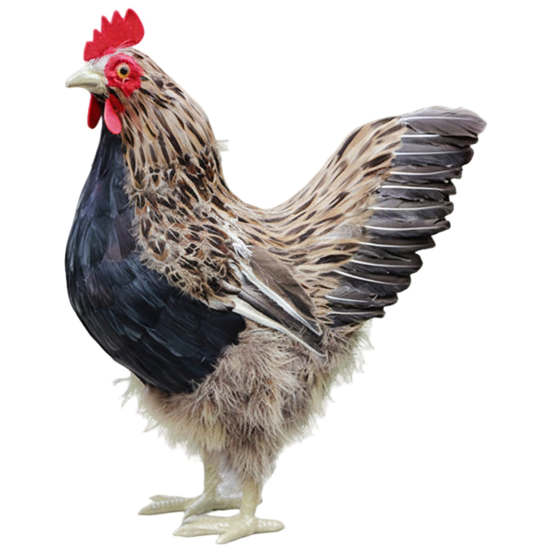 Awnsimfreien 39*18*40Cm Chicken Statue, Chicken Figurine, Realistic Statue For Home And Garden Decor, Large Brown Hen Sculpture, 39 * 18 * 40Cm, Realistic