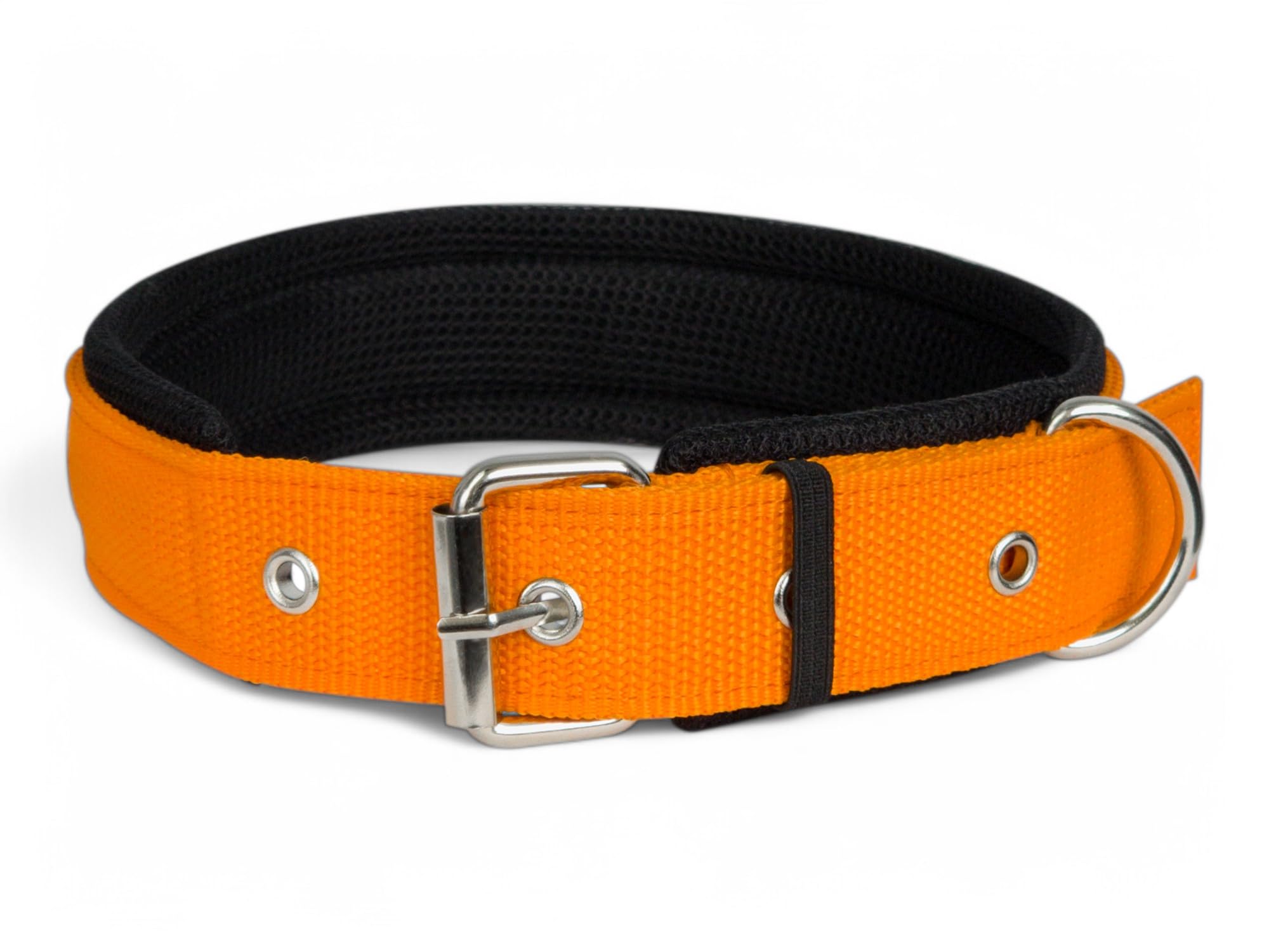 Sponsored Ad - Dog Collar for Medium Dogs, Soft Padded Dog Belt Neck Collar, Dog Belt for Medium Dogs Beagle, Basenji, Boxer, Dalmatian, Shiba Inu (Orange, M)