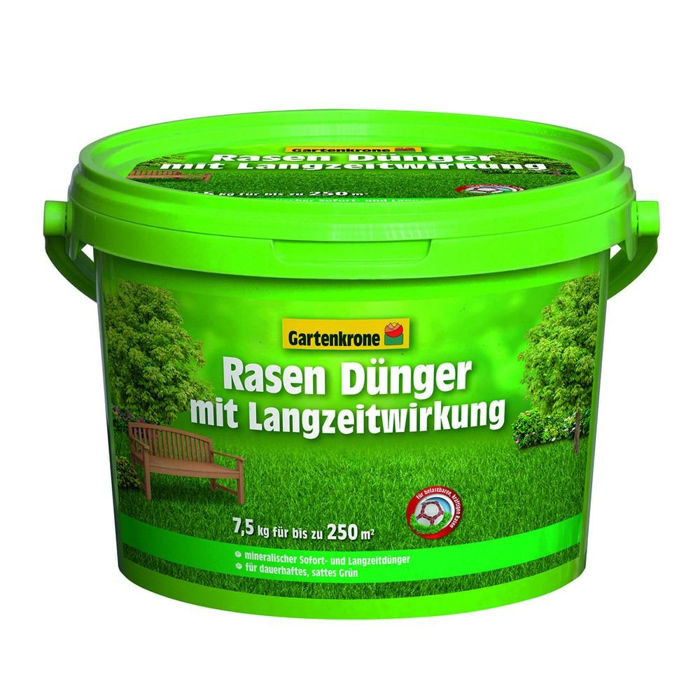 Rasen Dünger mit Langzeitwirkung 7,5 Kg Gartenkrone