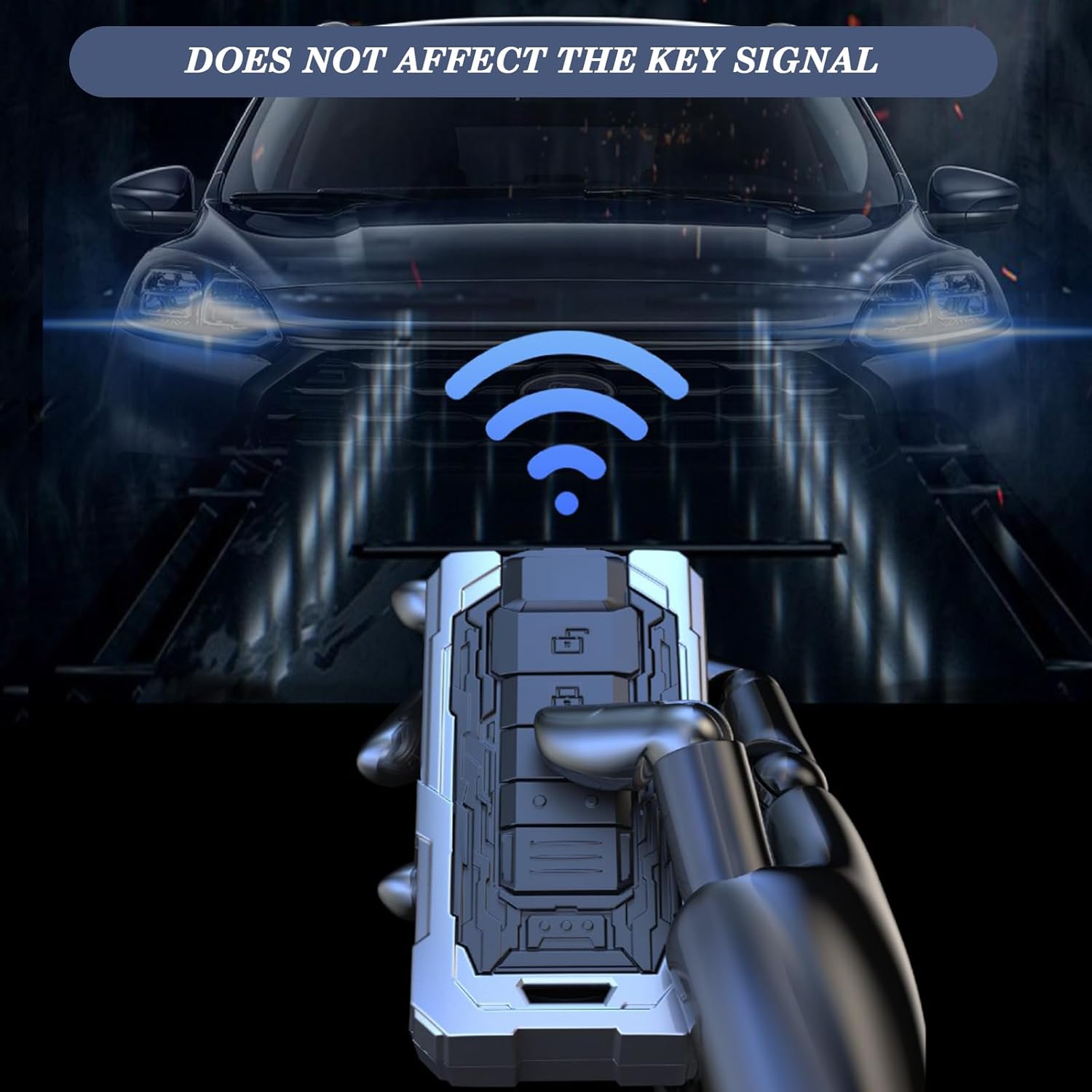 Compatible with BMW Key Fob Cover 1'F20/2'F22/3'F30/4'F32/5'F10/6'F11/7'F01/X3 F25/X4 F26/M3 M4 M5 M6, Metal Key fob Cover for BMW Key Accessories (B-Model) - Image 4