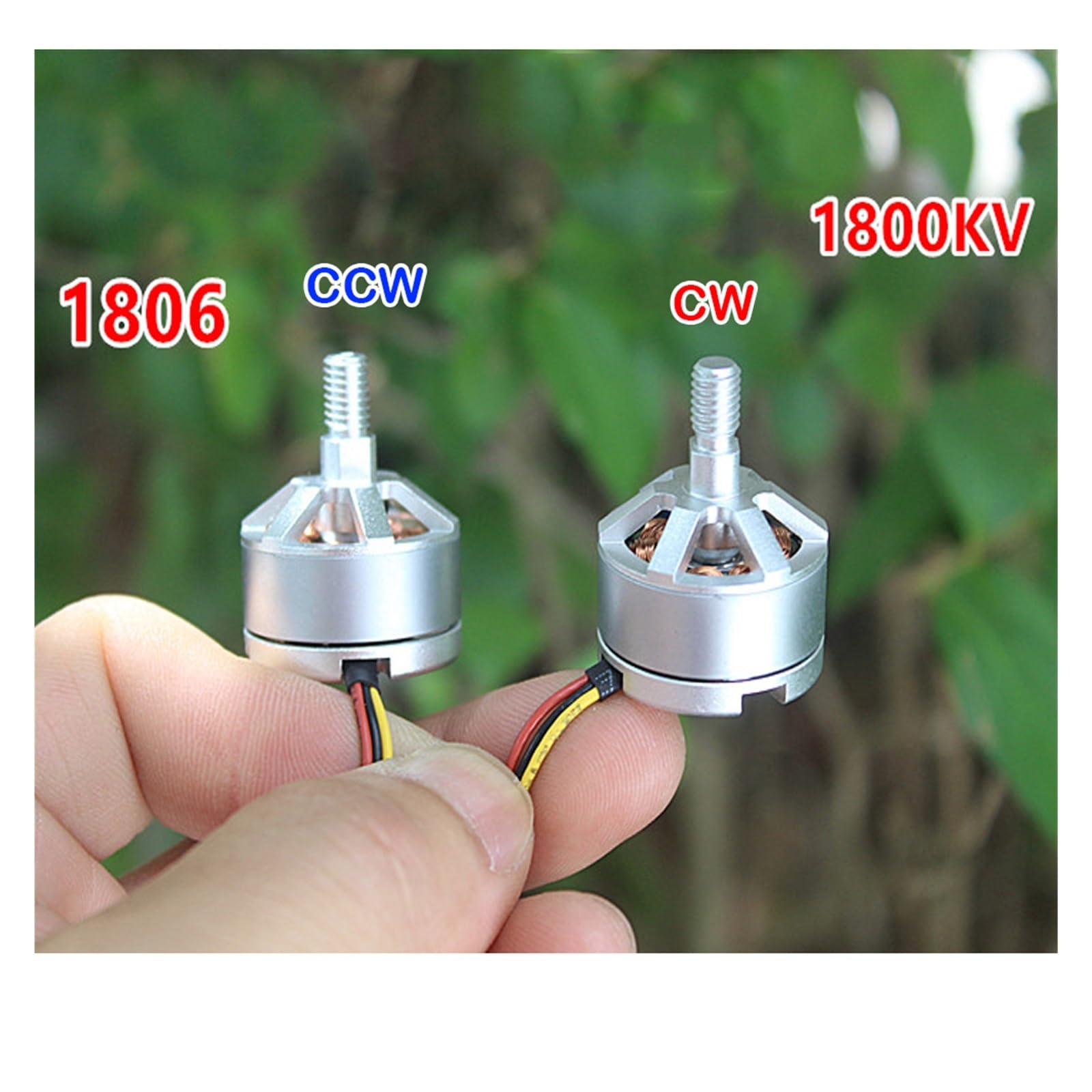 Motore 1800KV 1806 Motore brushless for aeromodello Mini Motore brushless 23mm CW CCW Motore brushless (Size : CCW Screw)