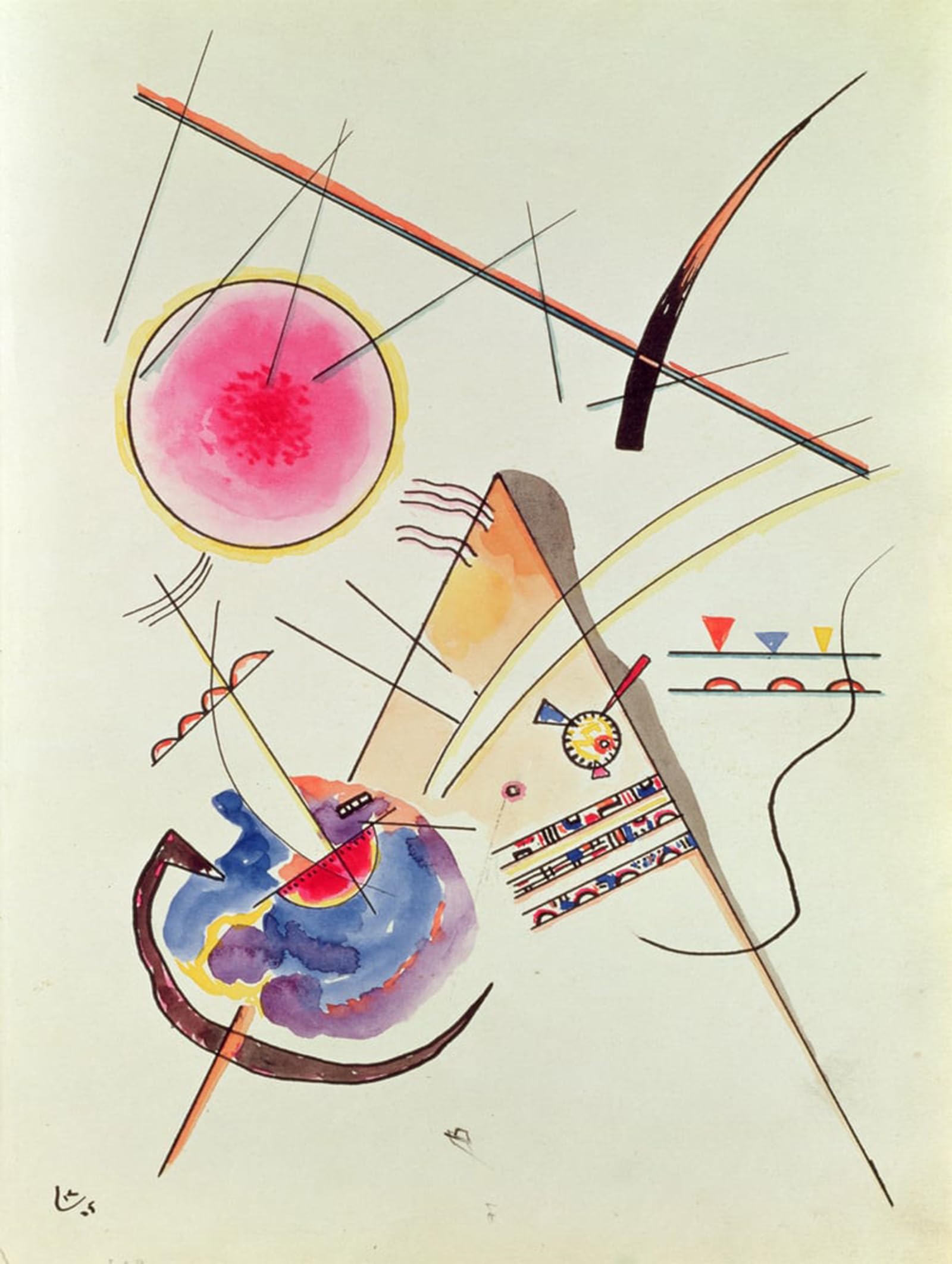 SERENDIPITP Vintage Wall Art Canvas Nordic Poster Canvas Print Picture Canvas Painting by wassily kandinsky Wall Art Poster for Home Decor 60x90cm
