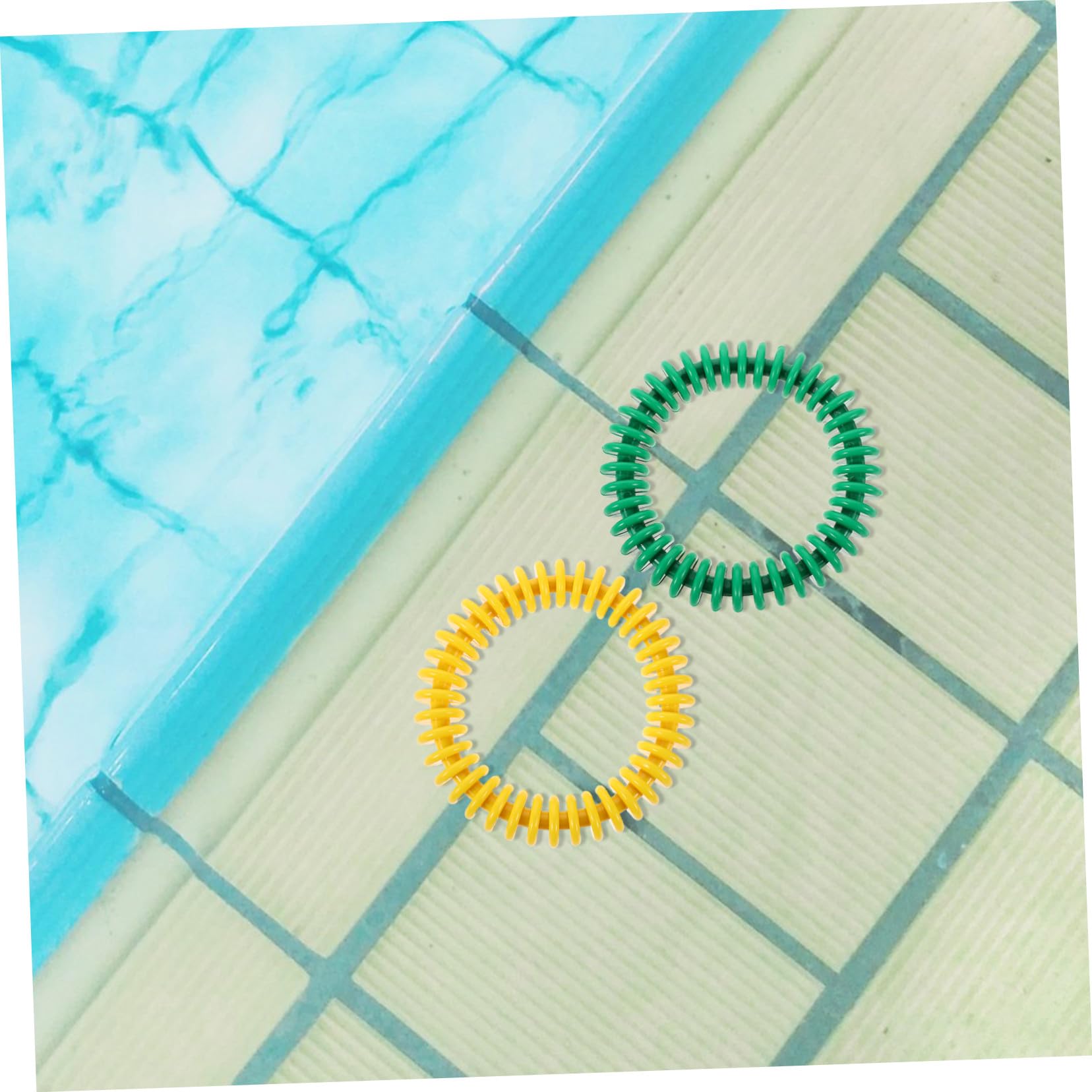 Hohopeti 4 Piezas Anillos de Buceo Flexibles para Piscina de Coloridas Juguetes Resistentes al Agua para Entrenamiento y Acuáticos Infantiles y Adultos