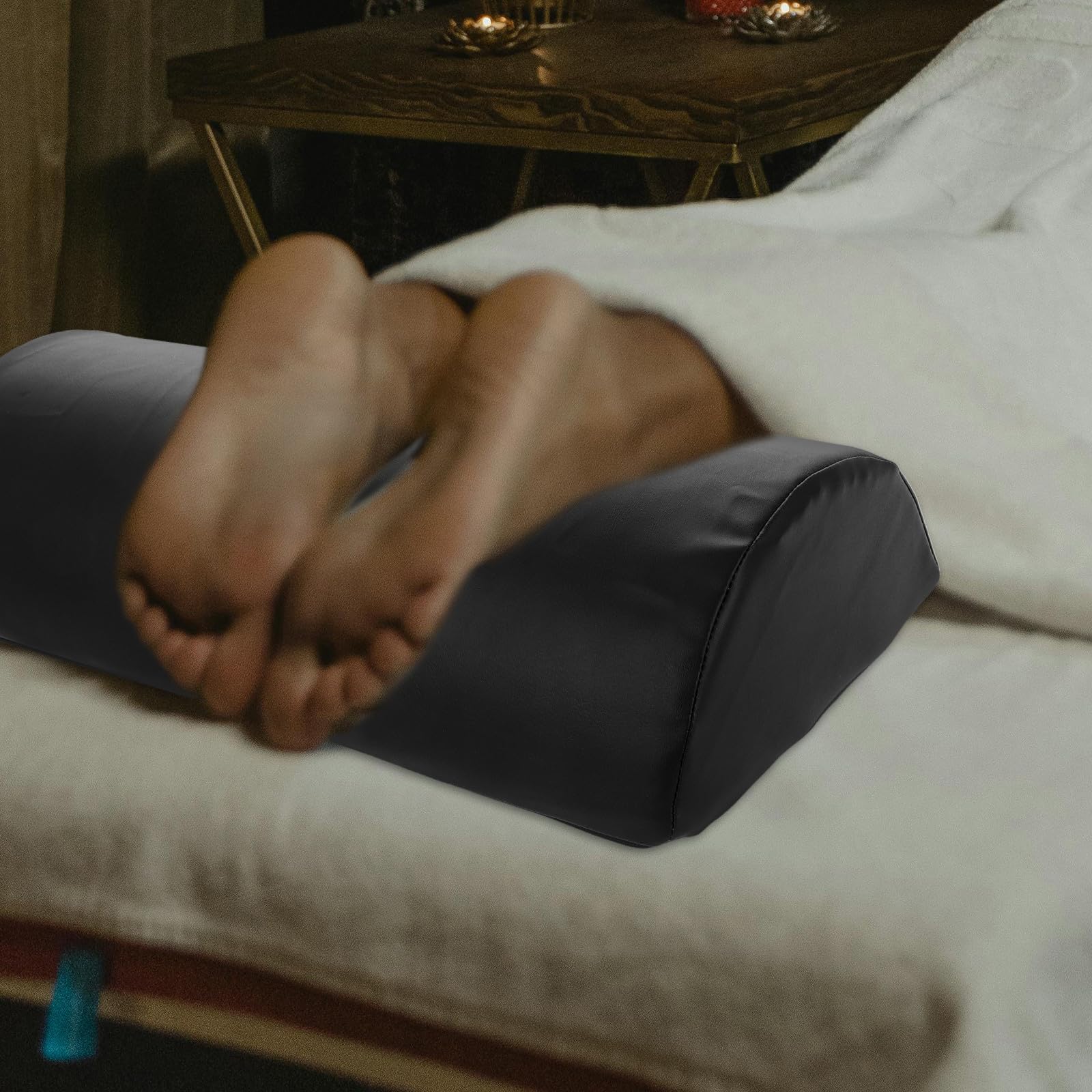Cojín de almohada para spa y salones de belleza, soporte ergonómico para patas de mesa de masaje, elevador cómodo, cojín de pies mesa