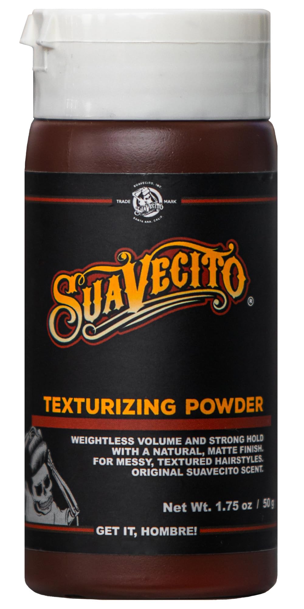 Suavecito Texturizing and Volumizing Hair Styling Powder with Shine Free Matte Finish and Strong Hold - No Mess