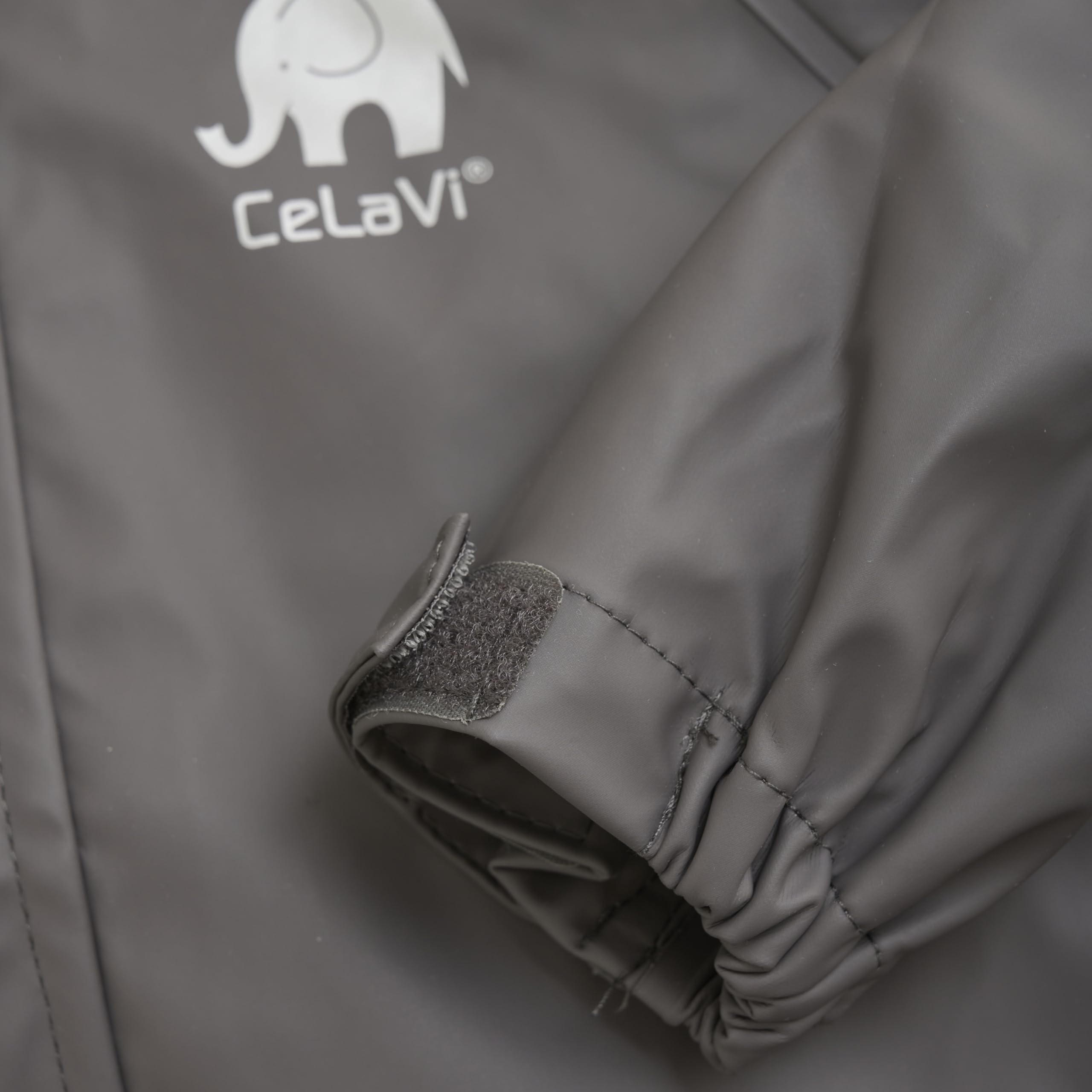 CeLaVi Ensemble de Pluie 100 % Imperméable pour Enfants – Veste de Pluie et Pantalon de Pluie en PU, Vêtement de Pluie d'Extérieur Coupe-Vent pour Garçons et Filles