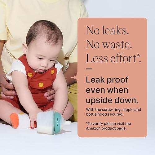 Miniatura 5 de Tommee Tippee Natural Start - Juego de biberones y chupetes de silicona, 5 onzas y 9 onzas, 0 meses en adelante, pezón de flujo lento para un cierre