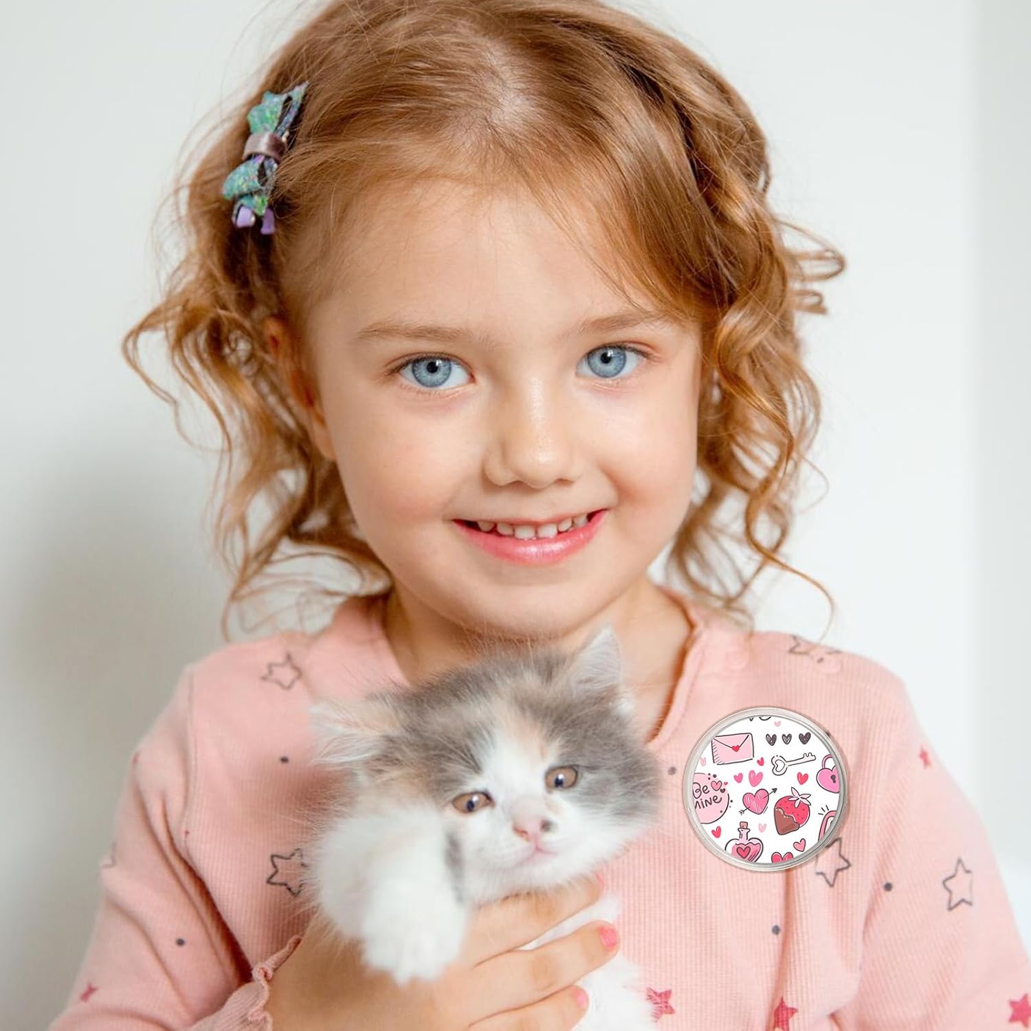 8 PCS Clear Button Pins, 3 Inch Acrylic Blank Pins with 2 Card Pin, Round DIY Photo Badge Pins, Make Your Own Custom Photo Button Pin for Backpacks Jackets Hats Gifts DIY Craft 75mm/2.9in