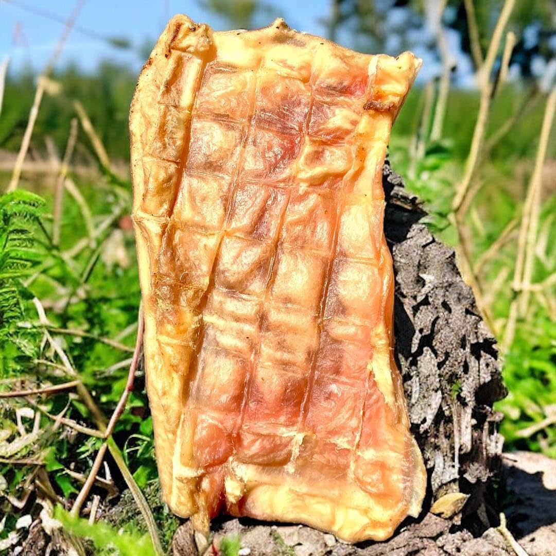 Rinderkopfhautplatten,2000g, Rinderkopfhautplatten getrocknet, Naturkauartikel aus Deutscher Herstellung, Premium Kausnack, ohne Chemie hergestellt