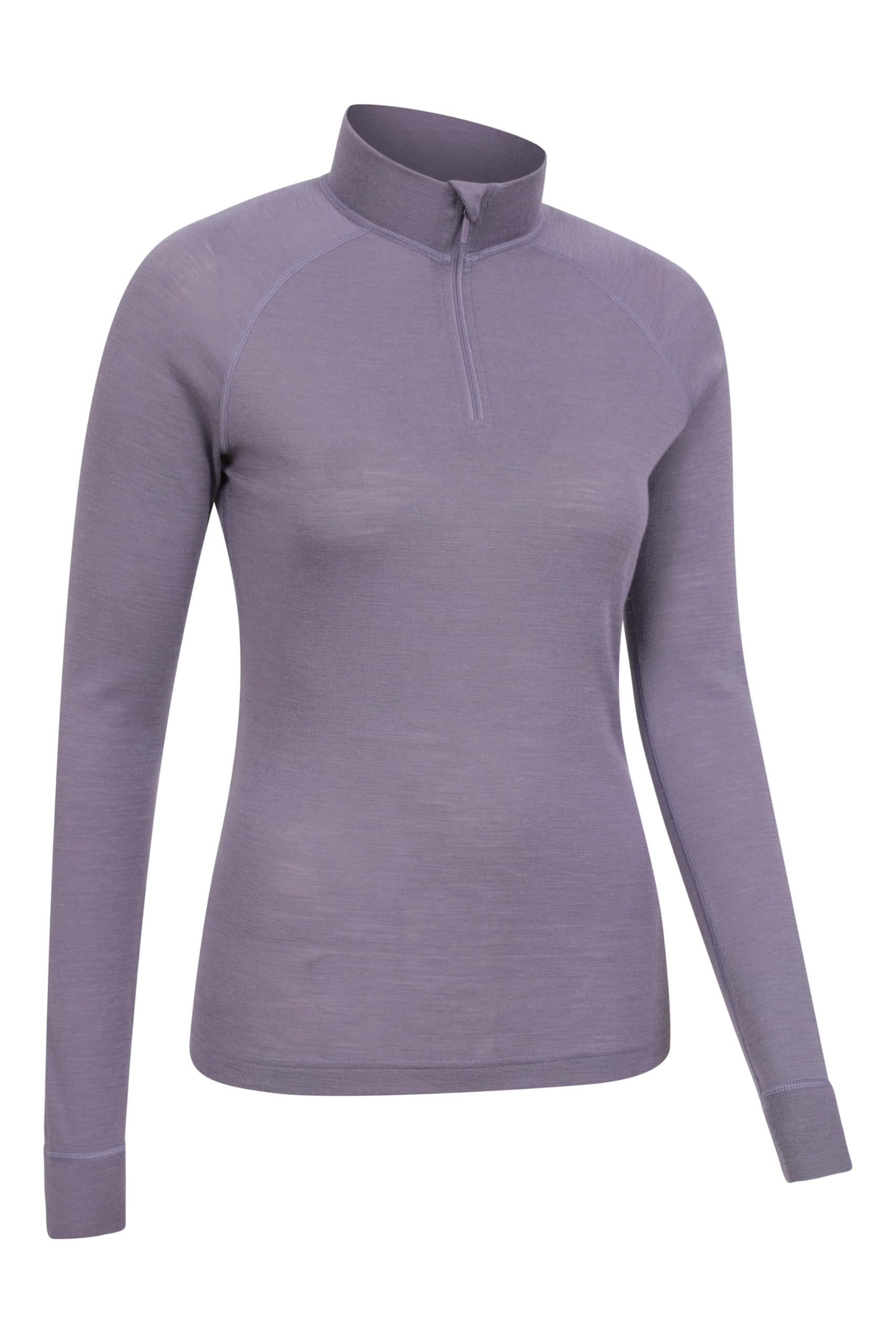 Mountain Warehouse Camiseta térmica para Mujer Merino - Camiseta térmica de Manga Larga para Mujer, Ligera y de fácil Cuidado - Lo Mejor para el Invierno