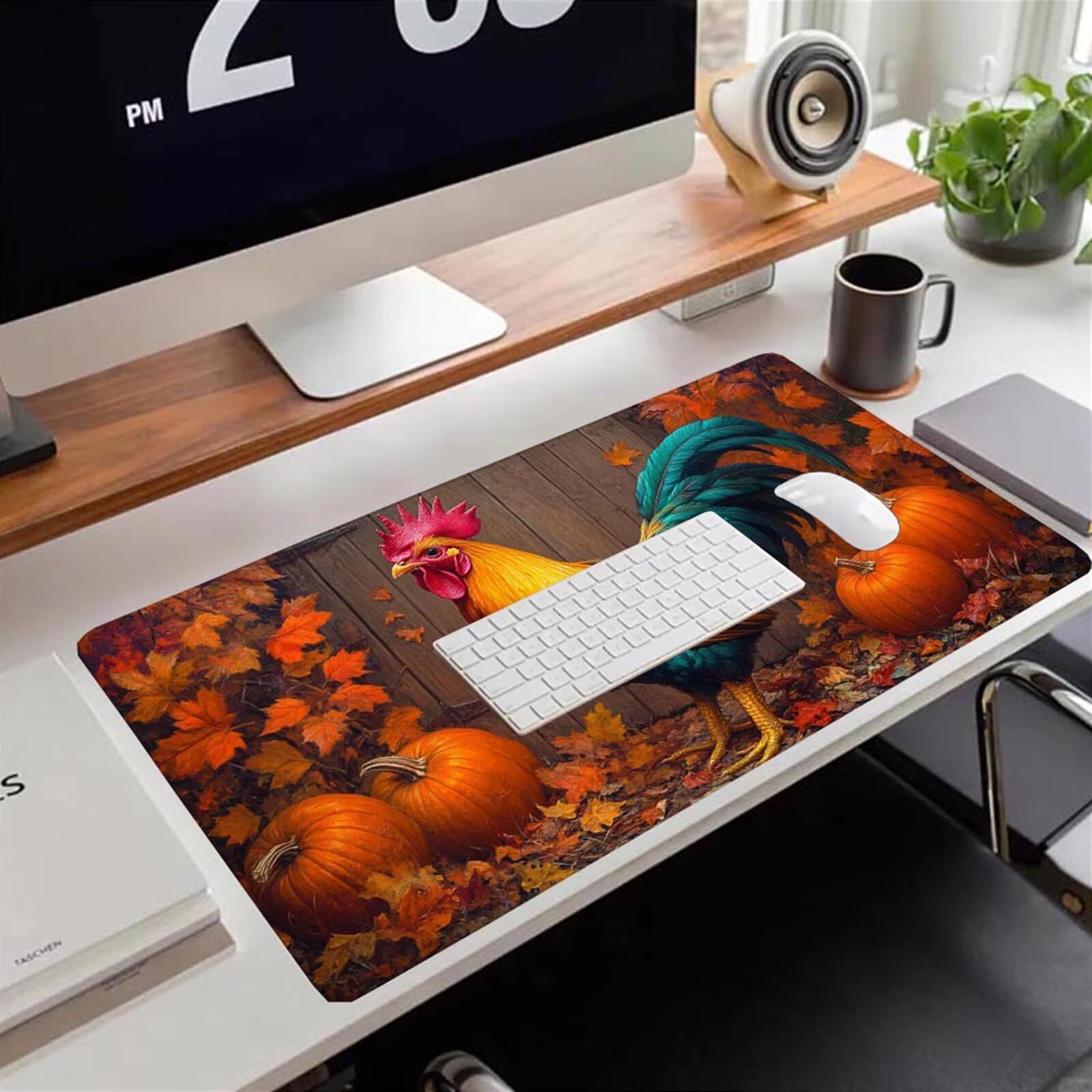 Gamingowa podkładka pod mysz 1200 x 600 x 3 mm, XXL, wodoszczelna, odporna na ścieranie, z przyszytymi krawędziami, podkładka na biurko, poprawia prędkość i precyzję, do laptopa, komputera, wzór