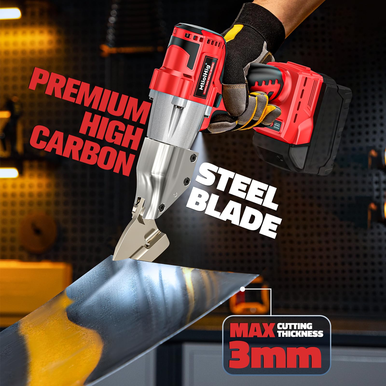 Metal Cutter Cordless Electric Scissors For Milwaukee 18V Battery