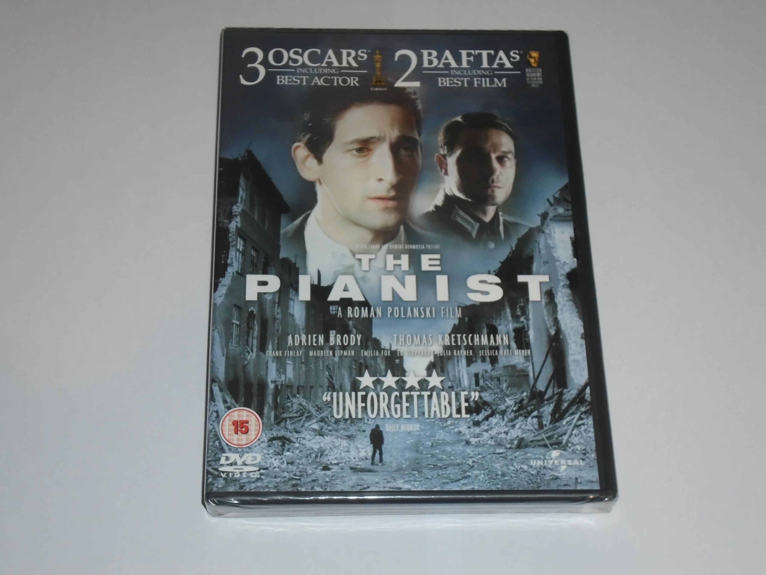 The Pianist - Adrien Brody, Thomas Kretschmann - NEW Region 2 DVD