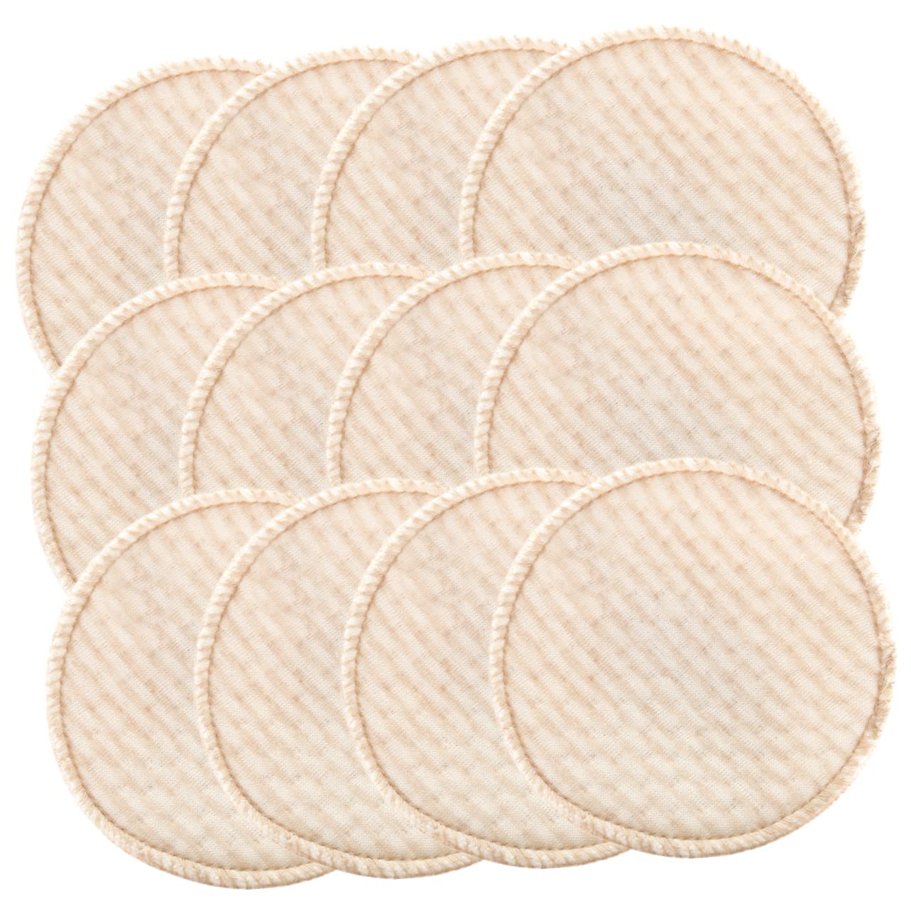 FAVOMOTO Cotton Nursing Pads 12 Pack Breastfeeding Pads for Leaking Reusable Nursing Pad Postpartum Breast Pads Anti Galactorrhea