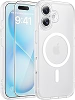 Vista 157 de FNTCASE - Funda para iPhone 15, iPhone 14 y iPhone 13, magnética, translúcida, fina y antigolpes, protección de grado militar, resistente a caídas