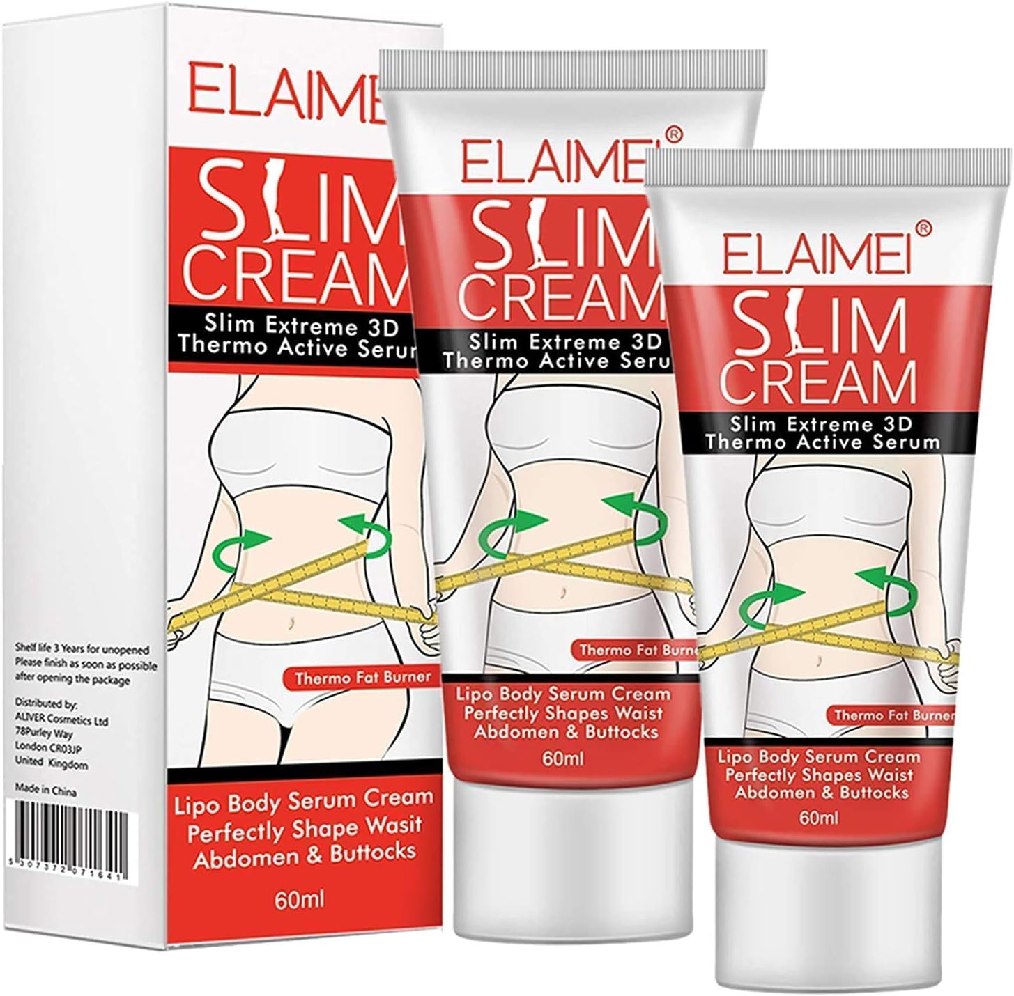 ELAIMEI Weight Loss for Women, Hot Cream Belly Fat Burner (1 pack), Fat Burning Cream for Stomach, Legs, Abdomen, Arms, Buttocks, Cellulite Sweat Cream Slimming and Firming Body