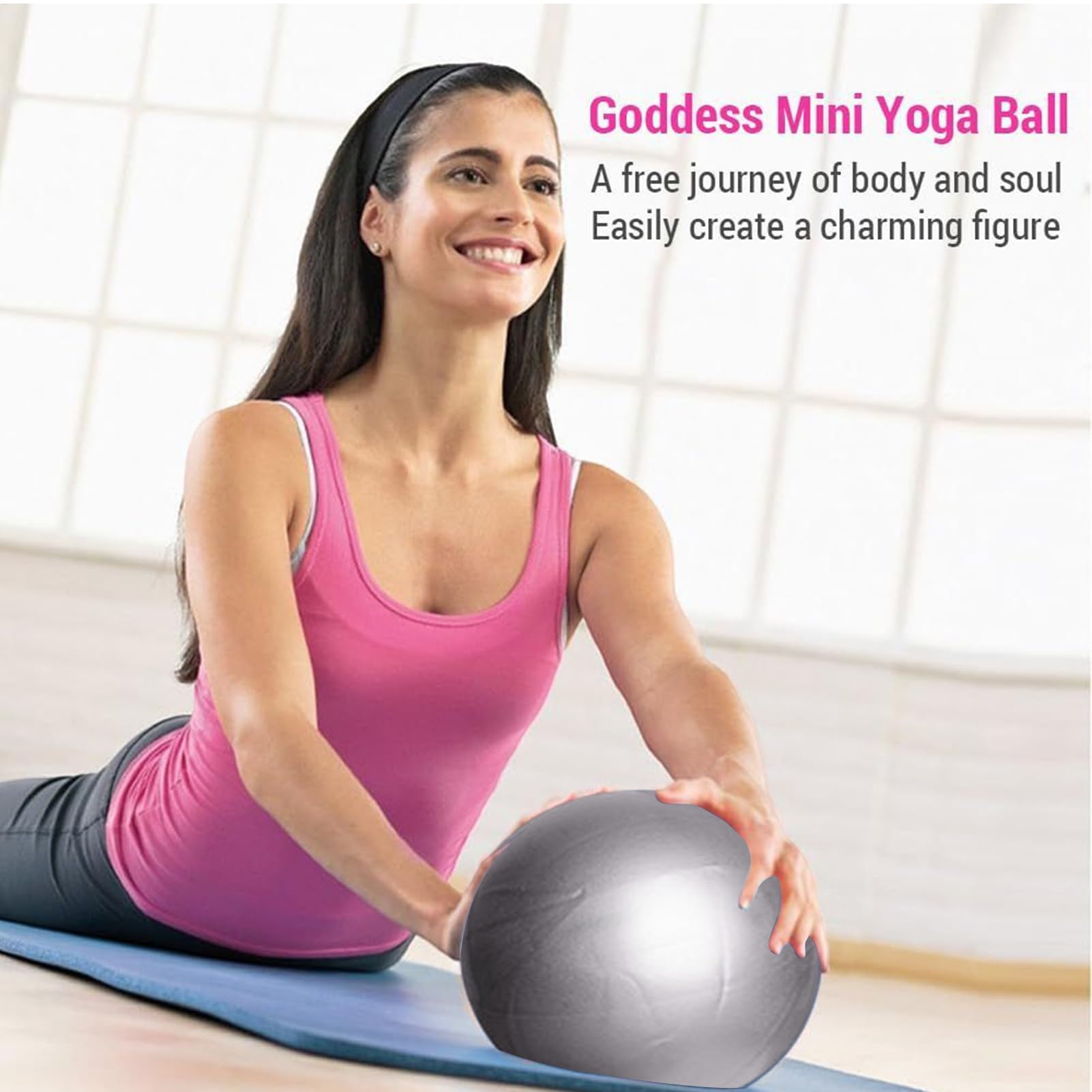 Set Di Anelli Per Pilates, Kit Da 10 Pezzi Per Pilates Da Donna, Kit Per Allenamento A Casa, Anello Per Yoga, Anello E Palla Per Pilates, Fascia Elastica Di Resistenza, Tappetini Per Yoga, Per
