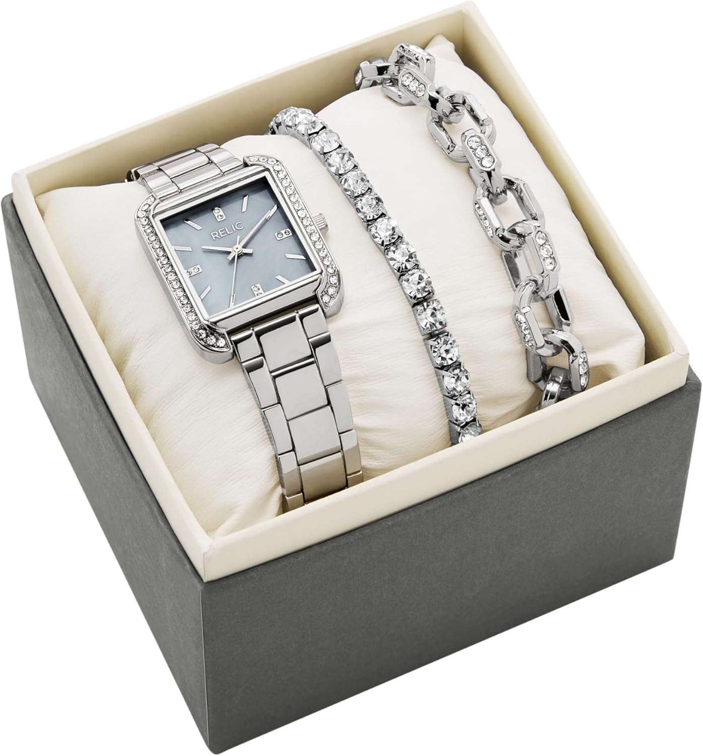 RELIC Women's Jenna Three-Hand Silver Alloy Watch (Model: ZR97027) - Image 5