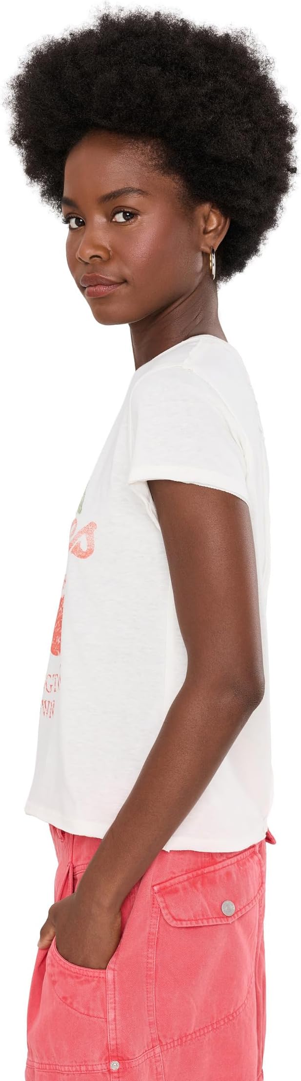 Женская футболка Free People Nova Tee Graphic, цвет: Коричневый — фото 2