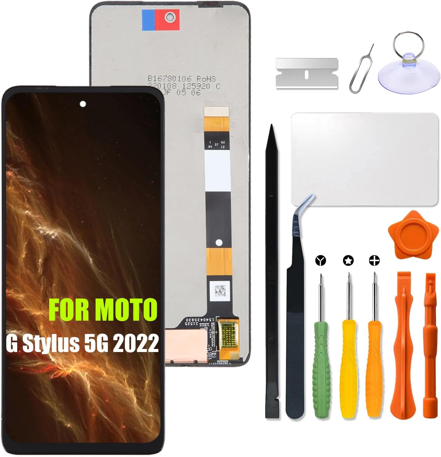 Replacement for Motorola Moto G Stylus 5G 2022 LCD Screen for Moto XT2215-1 XT2215-2 XT2215-3 XT2215-4 LCD Touch Screen Display Panel Digitizer Assembly with Repair kit