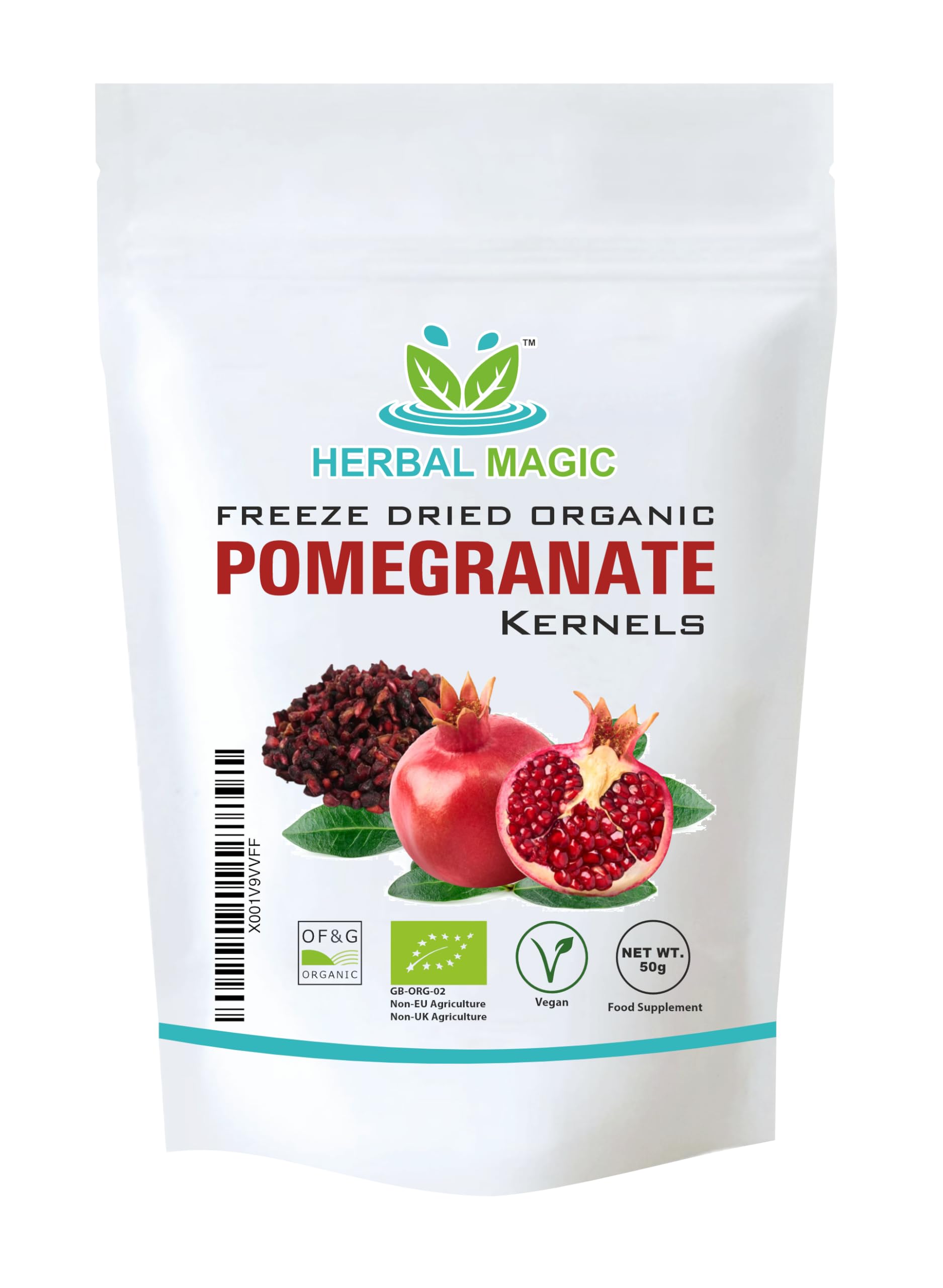 Freeze Dried pomegranate fruit Chunks - Rich & Vibrant Smoothies, Shakes, Juices, Baking, Cuisines - irresistibly Delicious - for an Active Lifestyle - 50g