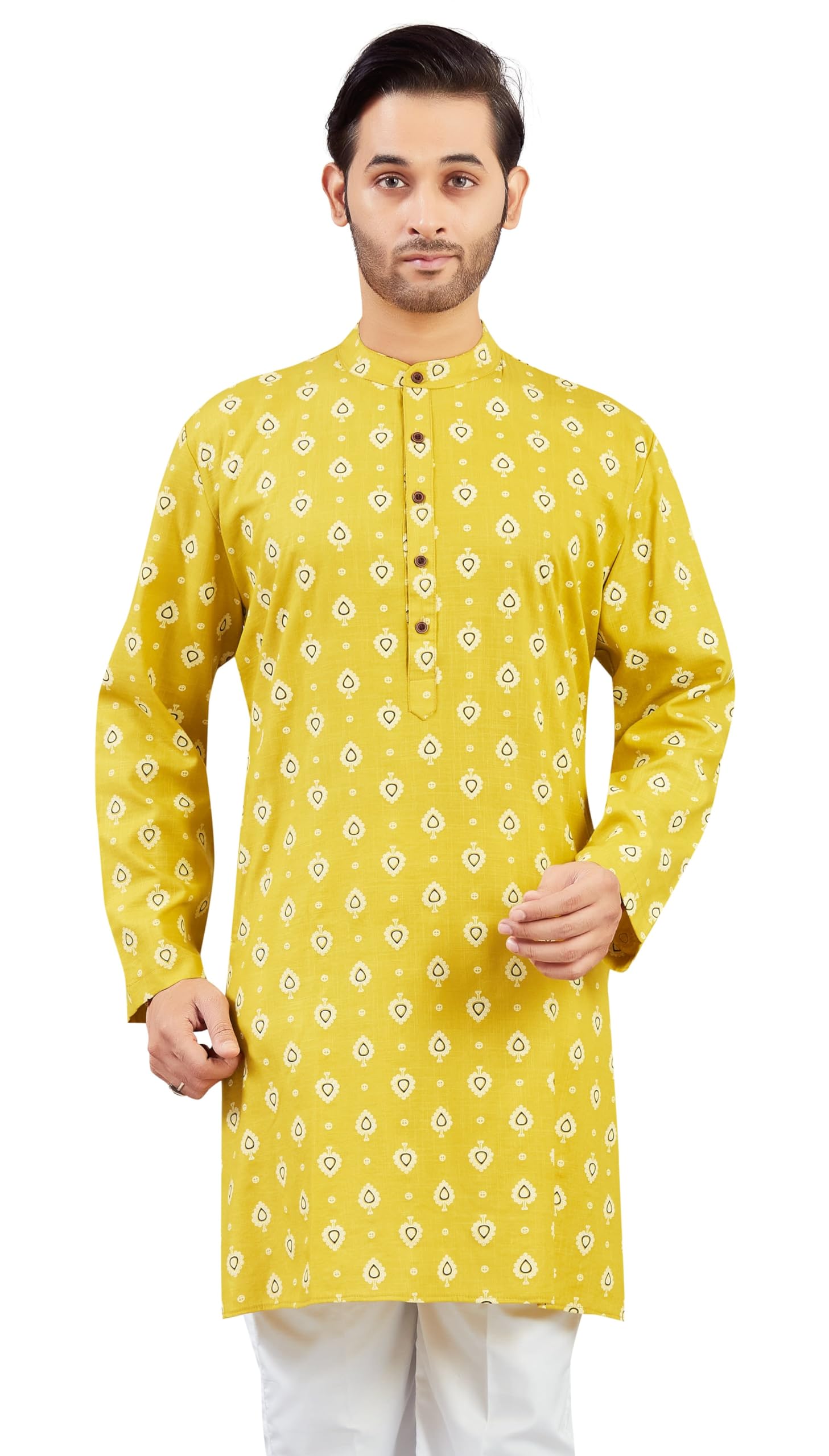 studio shringaar Men's Cotton Relaxed Fit Straight Kurta-picture-43