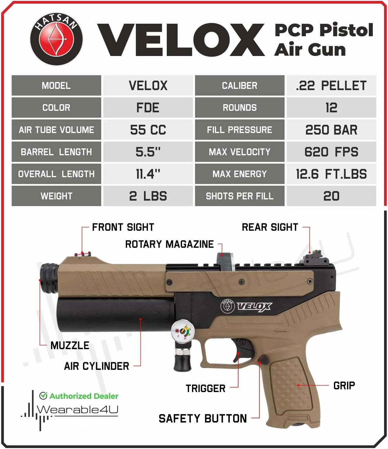 Hatsan Velox .22 FDE