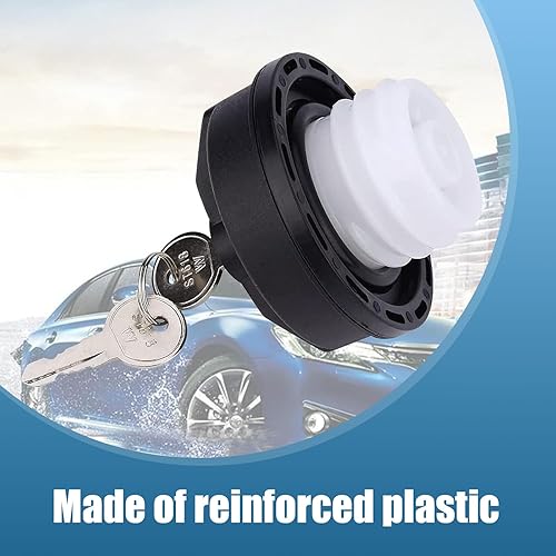 Miniatura 5 de 1 tapa para tanque de combustible para automóvil con cerradura y llave, tapa de tanque de combustible antirrobo de plástico ABS, adaptador de tapa