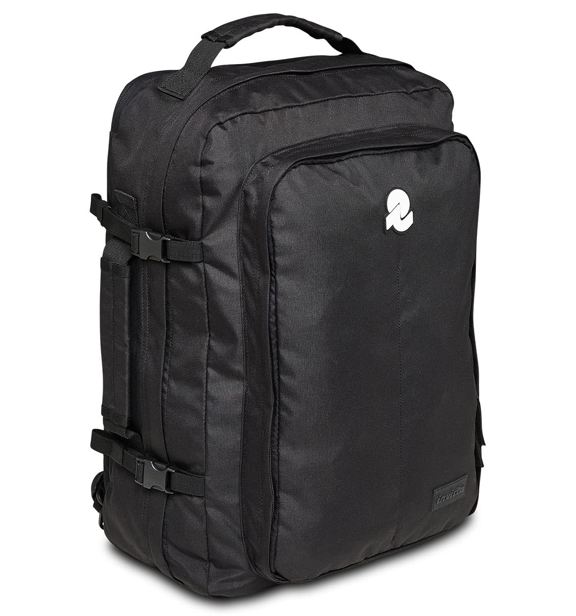 Invicta Freeway Travel Backpack, Black – Backpack, Suitcase – Hand Luggage – PC Pocket, Bottle Pocket – Adjustable Straps, Internal Clothes Clips, Black, Taglia unica, Casual