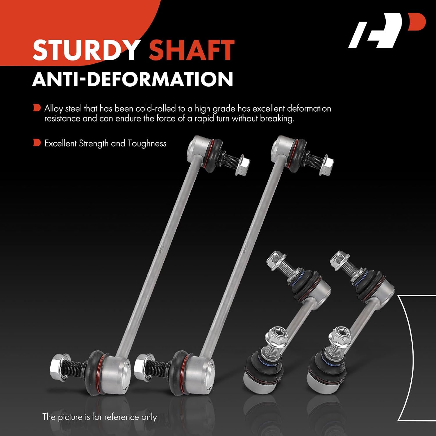 A-Premium Set of 4, Front & Rear Sway Bar Link Stabilizer Link Kit, Compatible with Honda Pilot 2016-2023, Passport 2019-2023 & Acura MDX 2014-2020/2022-2023