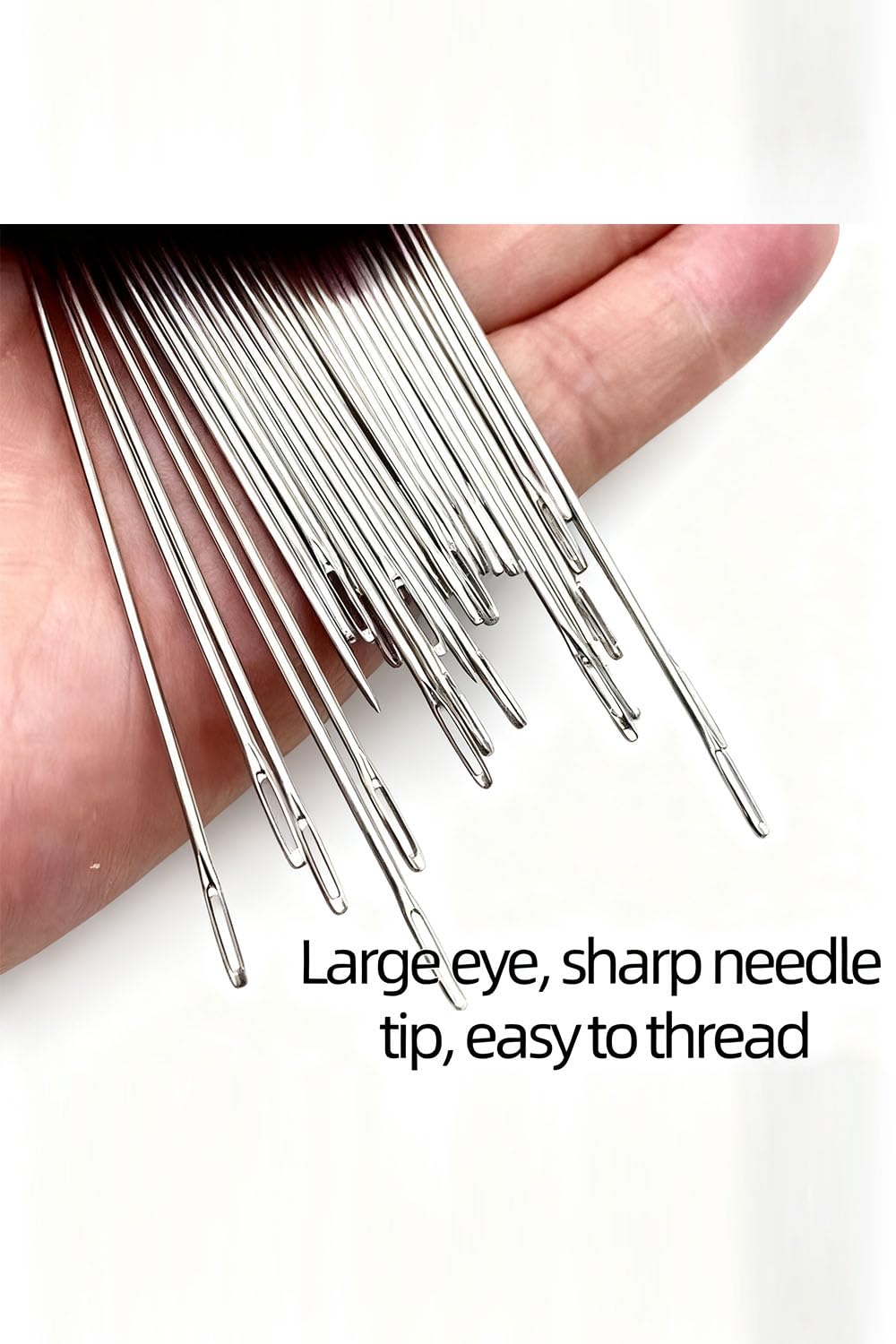 Kit De Couture 34 Pièces Avec Aiguilles à Gros Chas En Acier Inoxydable - Idéal Pour Débutants Et Projets DIY