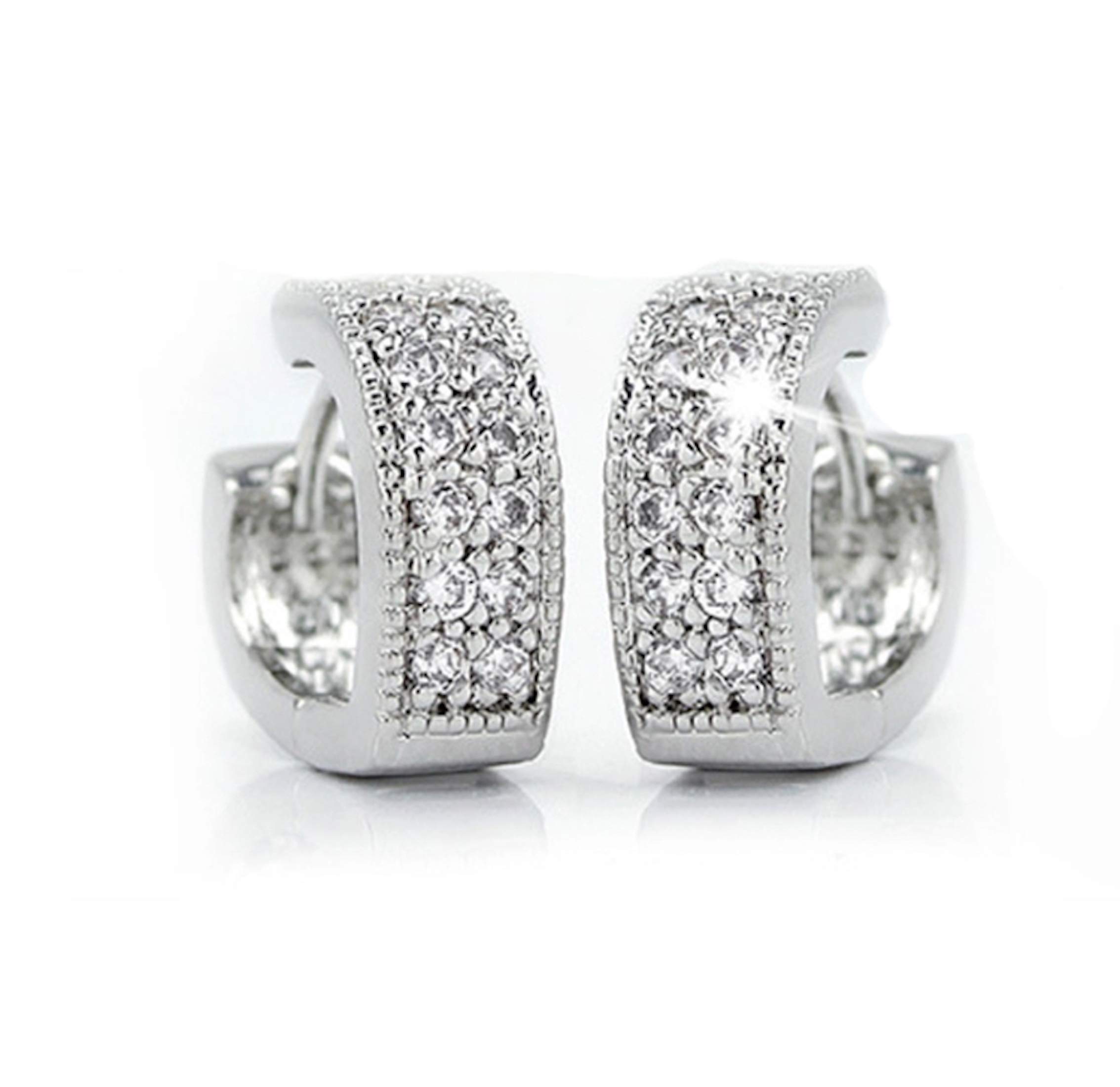 Nilus Collection Charming Crystal Stud Earrings for Women, Baby Girls and Girls (Silver) (B0BYZ4VCN5) Amazon Price History, Amazon Price Tracker