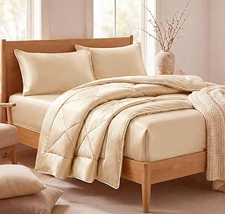 VAS COLLECTIONS 300 TC Satin Silk AC Comforter Set King Size (88x96 Inch) with Fitted Bedsheet (78 x 72 + 10 Inches) & 2 K Price In India