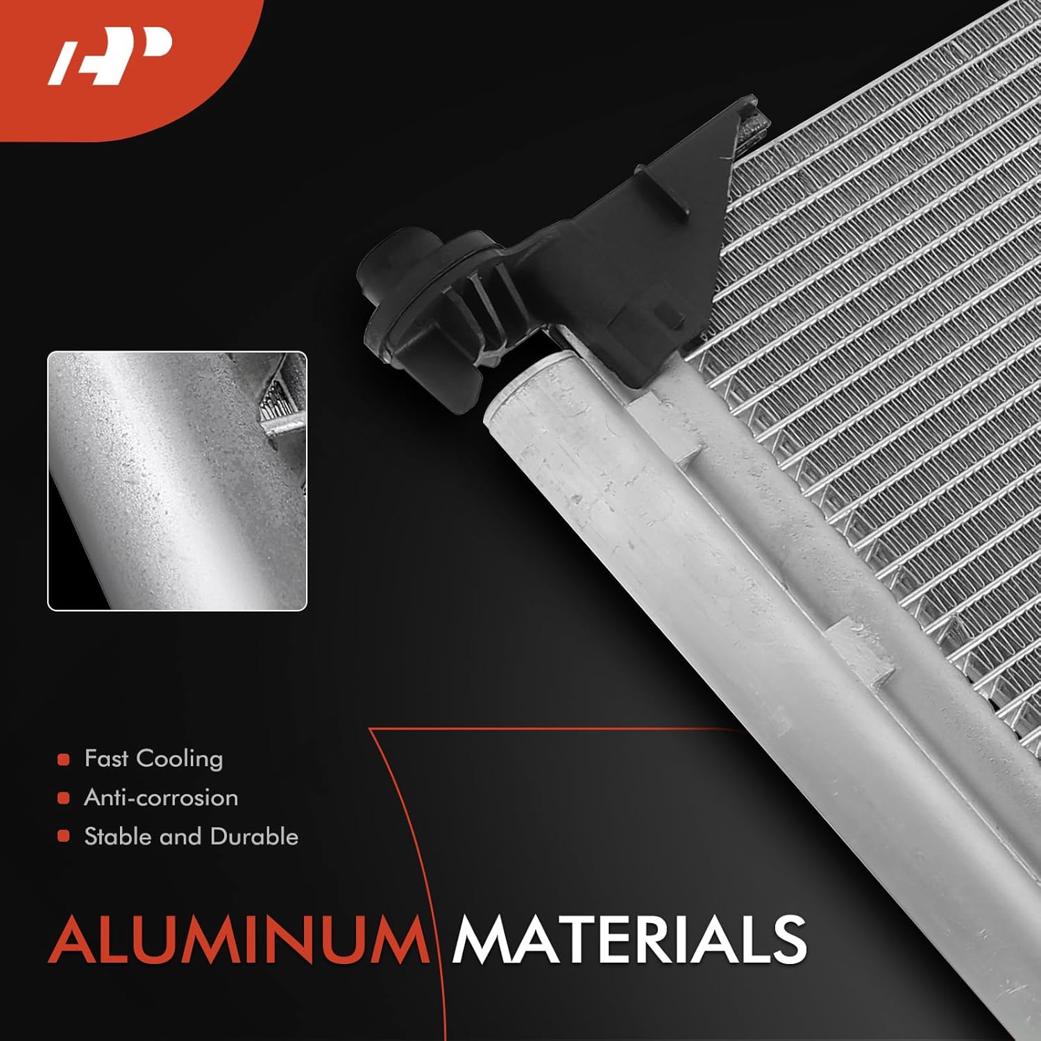A-Premium Air Conditioning A/C Condenser Compatible with Chevrolet Silverado 1500 2016-2018 & GMC Sierra 1500 2016-2018, 5.3L, Replace# 23366325, 84243592