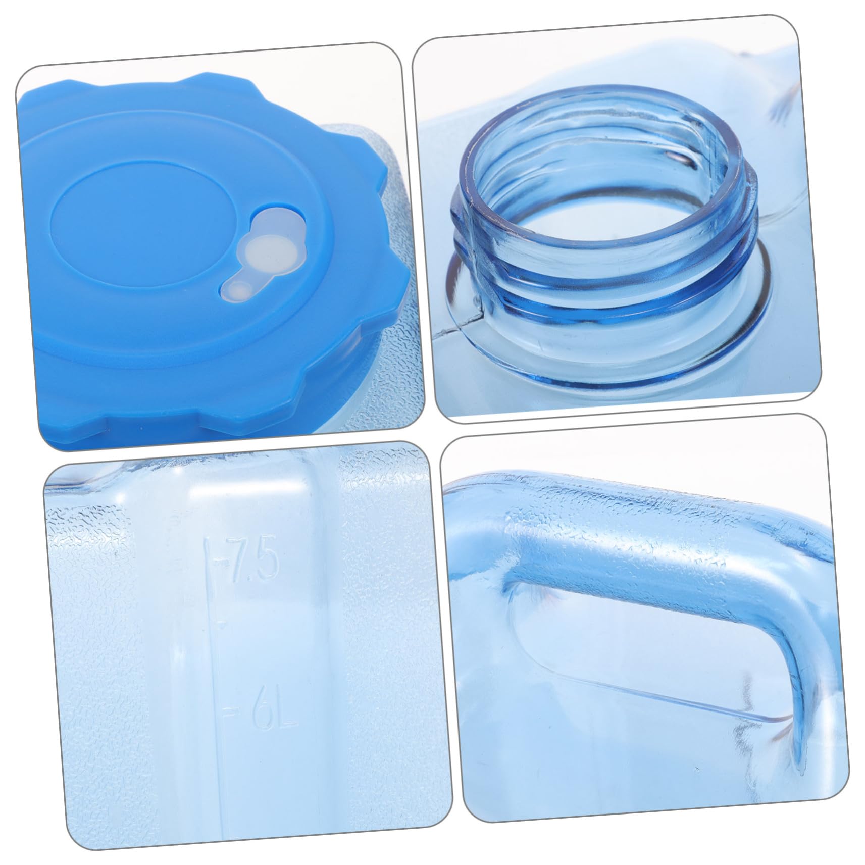 Toyvian Tragbarer Wasserspeicherbehälter 7,5l Auspc mit Auslaufschutz und Leichtem Design für Camping und Heimgebrauch Wasserkanister mit Griff und Wasserhahn