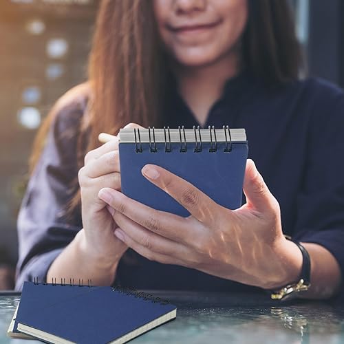 Miniatura 7 de Tenceur 100 cuadernos de bolsillo pequeños de 3 x 5 pulgadas, cuaderno de notas en espiral encuadernado en la parte superior con páginas forradas,