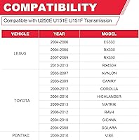 Vista 3 de Filtro de transmisión automática con kit de juntas para transmisión U250E U151E U151F - Toyota Lexus Camry Highlander RAV4 Sienna Avalon ES330 RX330