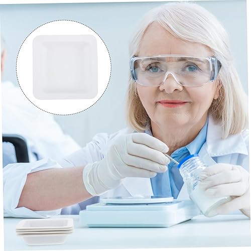 Miniatura 2 de KJHBV Platos de medición cuadrados para barcos de pesaje, bandejas de báscula, barcos de pesaje para báscula, polvo, manualidades, muestras