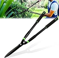 ABtool 29.9" Professional Hedge Shears - Sharp 10.63" Carbon Steel Pruning Clippers with Ergonomic Grip for Precise Garden Trimming