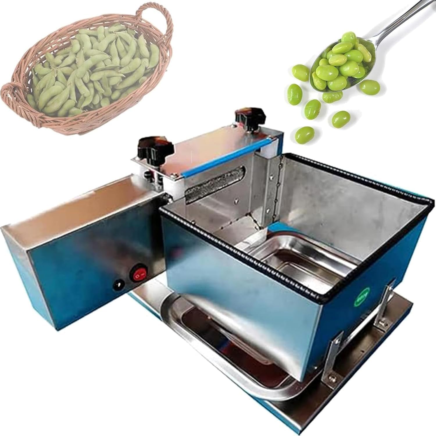 Sgranatrice elettrica semiautomatica per Piselli e Fagioli secchi, Ideale per sgranare Piselli, soia e Edamame.