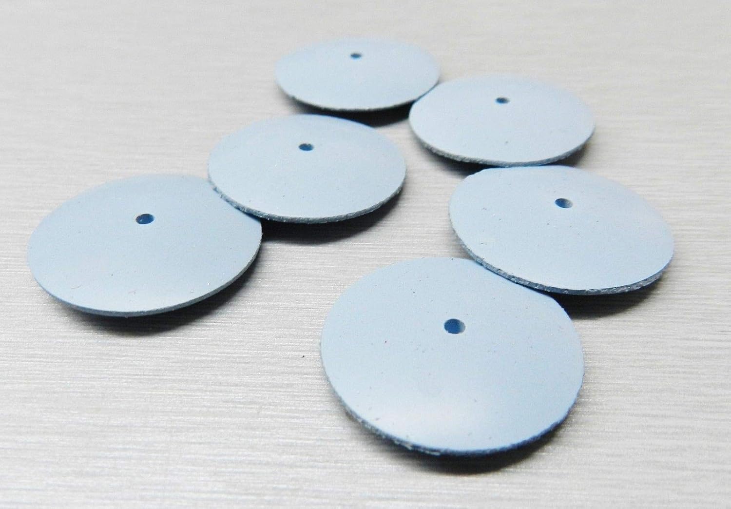 Silicone Polishing Wheels Knife Edge Sharp Blue Fine Jewelry EVE Germany Pack 6